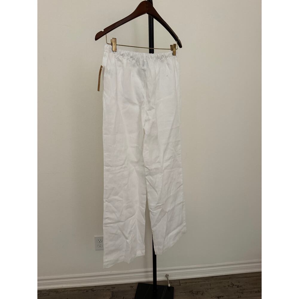 New $147 Caara Paloma white linen pants sz XS - Picture 6 of 6